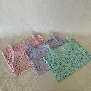Girls Floral Tank Top SET. Super comfortable